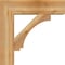 Ekena Millwork Imperial Block Rough Sawn Bracket w/ Offset Brace, Western Red Cedar, 8"W x 28"D x 28"H BKT0806X28X28IMP05RWR - alternate 2